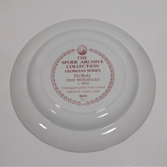 The Spode Archive Collection Georgian Series Floral Ceramic Dinner Plate - Picture 7 of 9